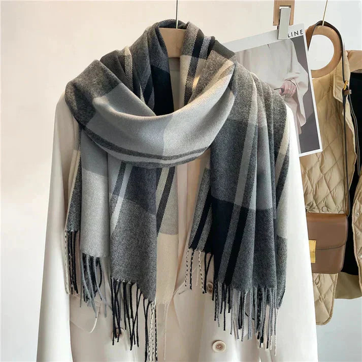 Unisex Tørklæde Ternet Design - Alsidigt Tilbehør til Hverdag og Formelle Anledninger 4