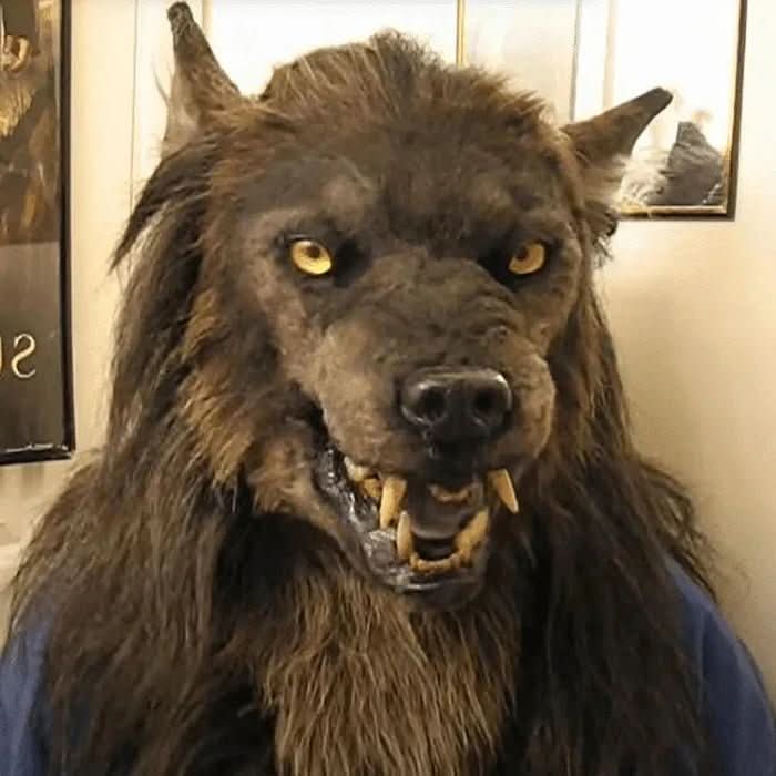 Unisex Varulvemaske til Halloween og Cosplay 2