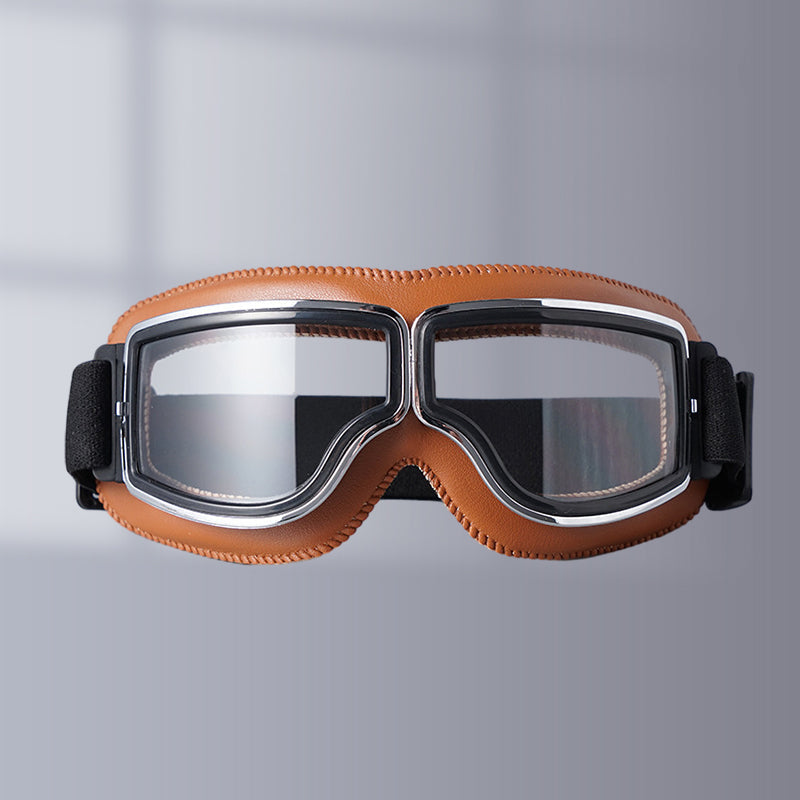 Unisex Vintage Motorcykelbriller Retro Pilot Stil 17