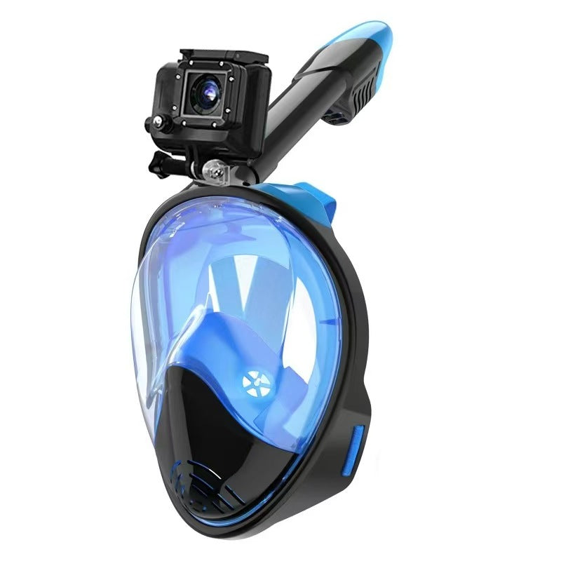 Unisex snorkelmaske med fuldt ansigt og bredt synsfelt 4