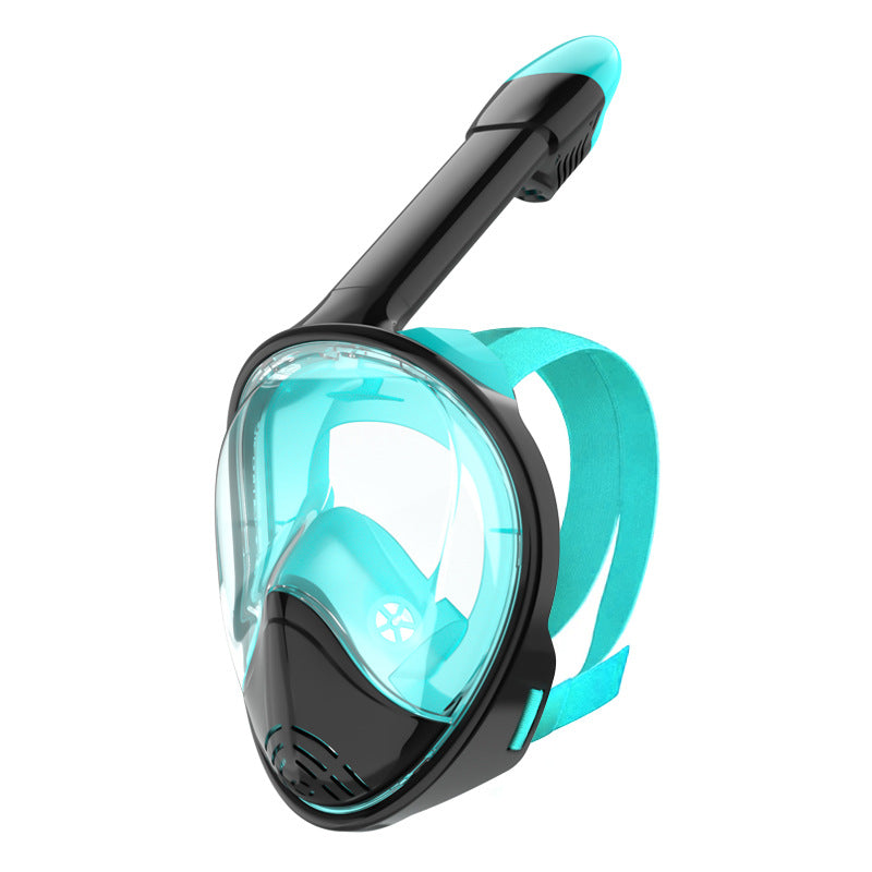 Unisex snorkelmaske med fuldt ansigt og bredt synsfelt 9