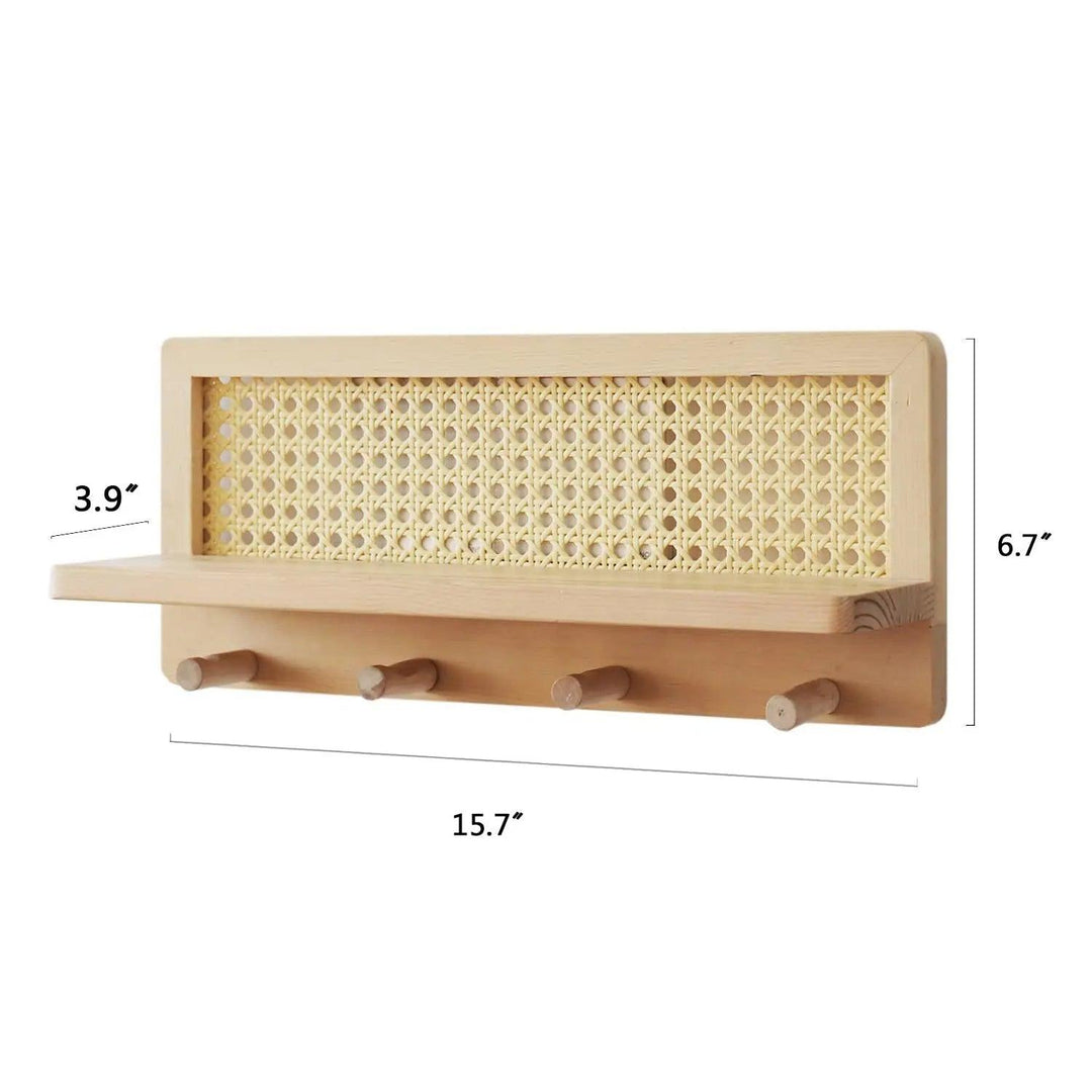 Væghylde i Rattan til Moderne Opbevaring 3