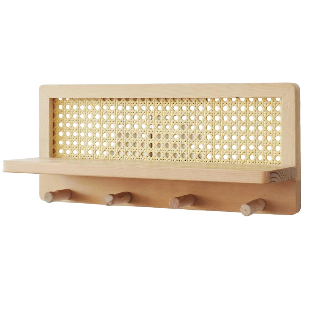 Væghylde i Rattan til Moderne Opbevaring 5