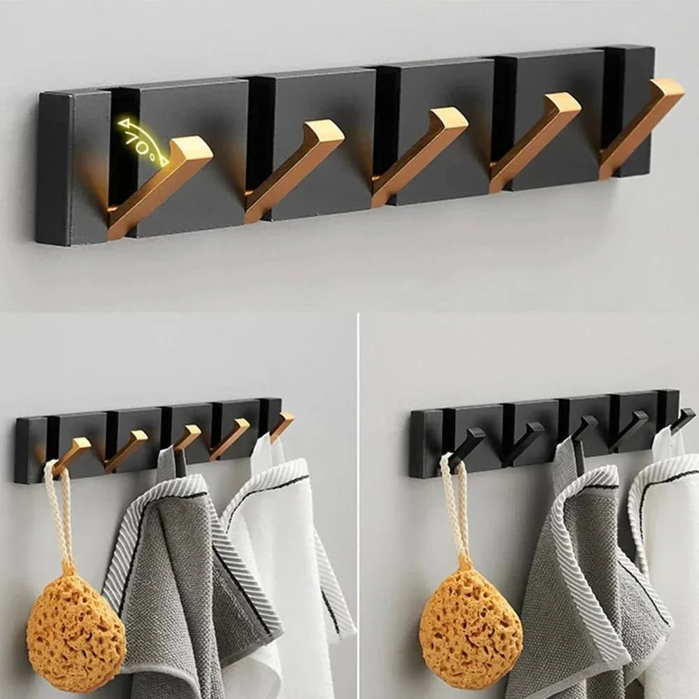 Vægkrog i Rustfrit Stål Foldbar Minimalistisk Design 10