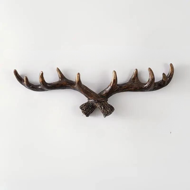 Vægkrog i Vintage Antler Design 3