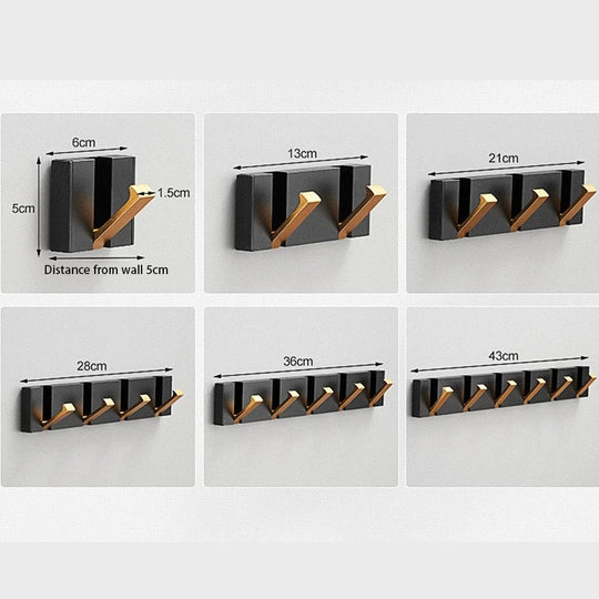 Vægkrog til opbevaring med stilfuldt design 6