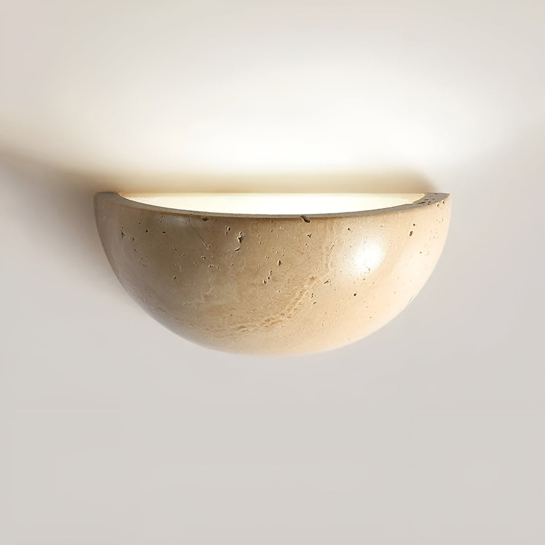 Væglampe Halvcirkelformet Wabi-Sabi Stil 0