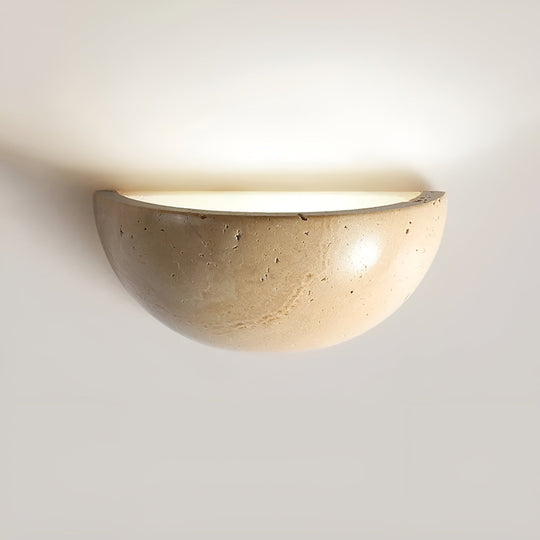 Væglampe Halvcirkelformet Wabi-Sabi Stil 0