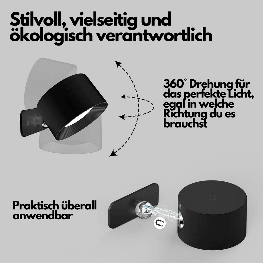 Væglampe Trådløs Justerbar 360° Moderne Design 4