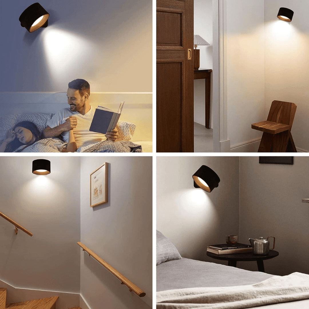 Væglampe Trådløs Justerbar 360° Moderne Design 8