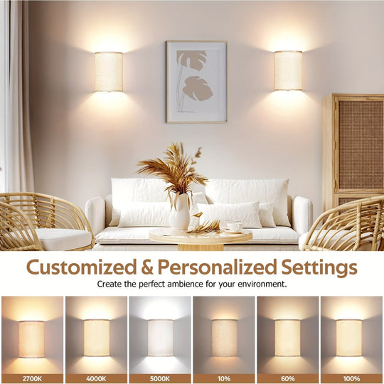 Væglampe Trådløs med Fjernbetjening til Stue og Soveværelse 2