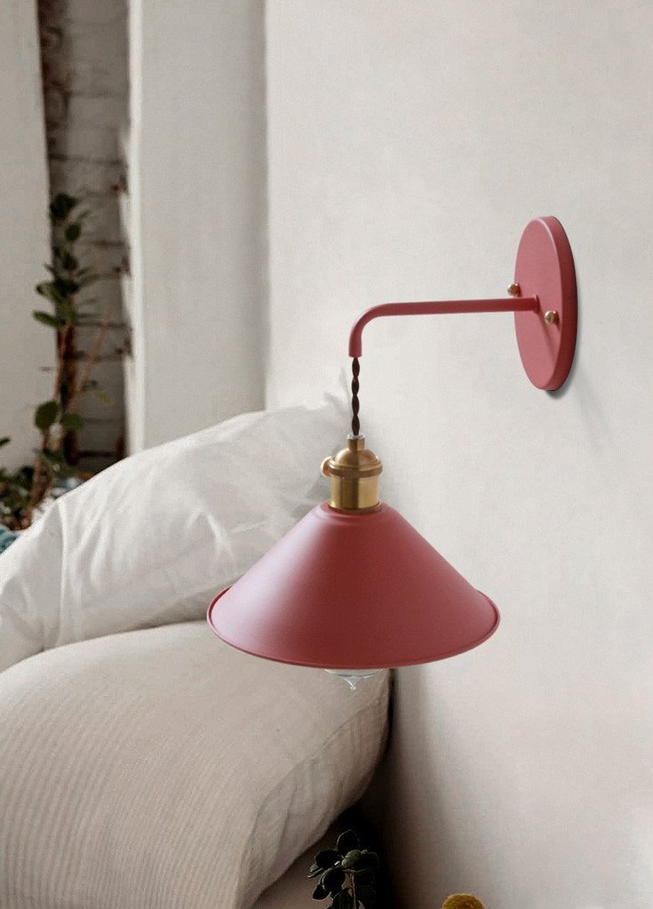 Væglampe i Vintage Stil med Farverigt Design 4
