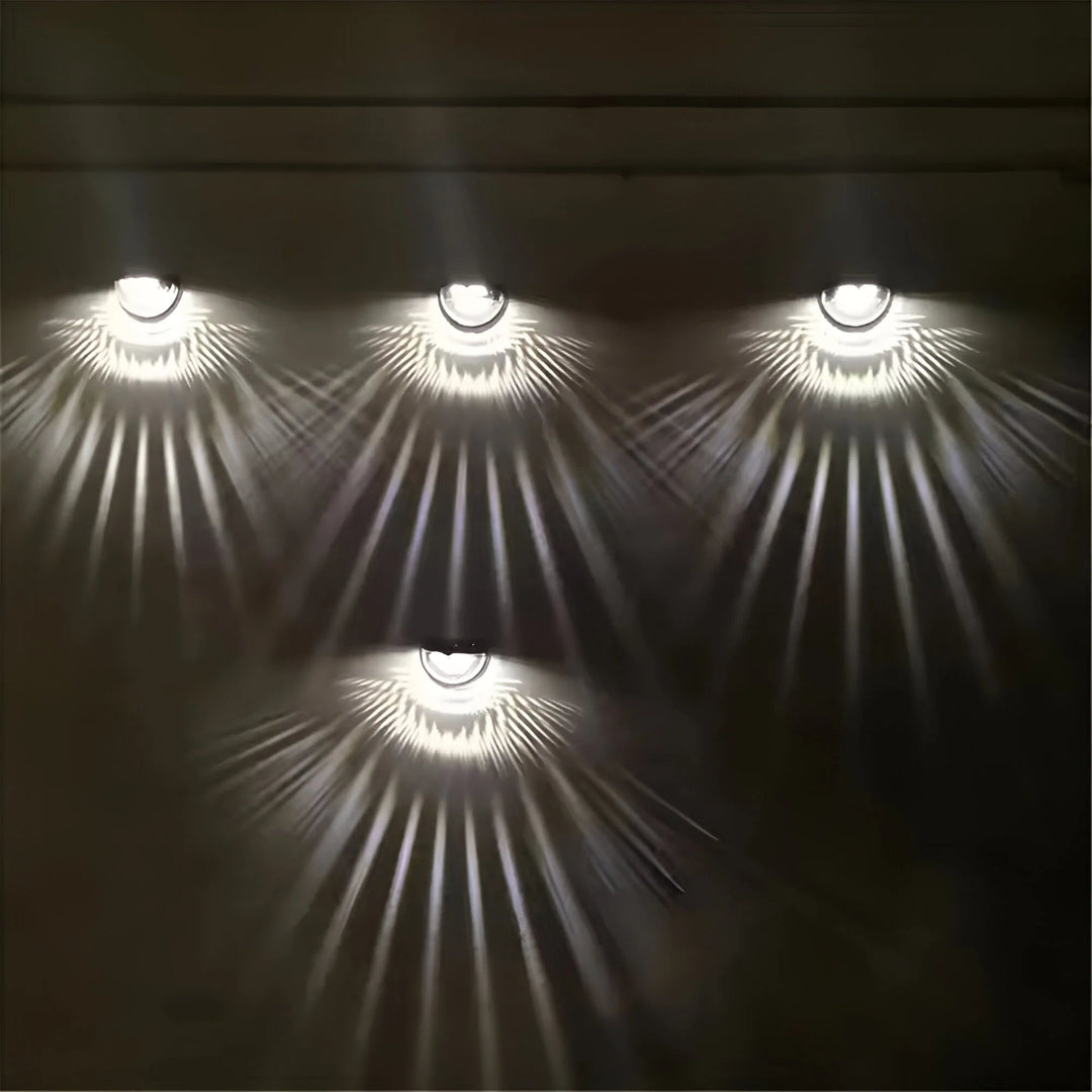 Væglampe til Have med Solenergi 2