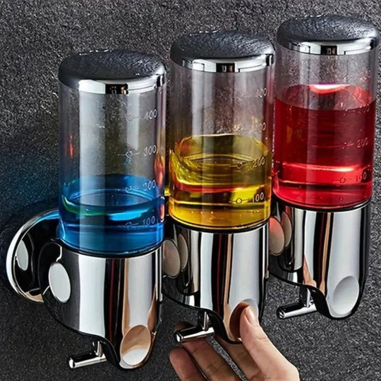 Vægmonteret Sæbedispenser i Rustfrit Stål 4