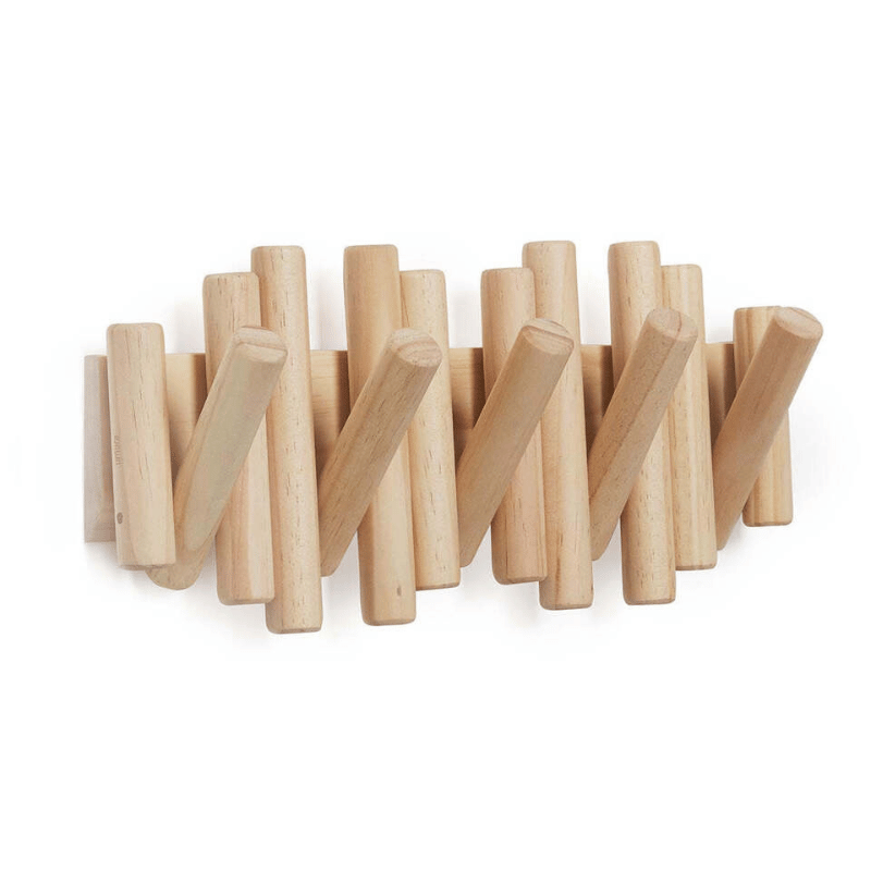 Vægmonteret Tøjstativ i Skandinavisk Design til Organisering af Tøj og Tilbehør 4