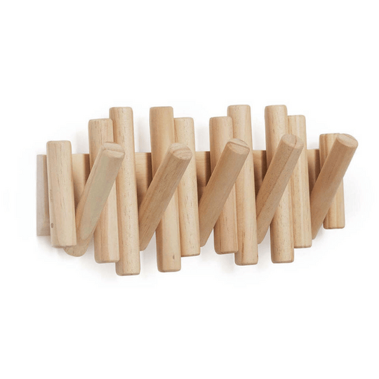 Vægmonteret Tøjstativ i Skandinavisk Design til Organisering af Tøj og Tilbehør 4