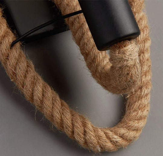 Vægmonteret Vintage Rope Lampe 6