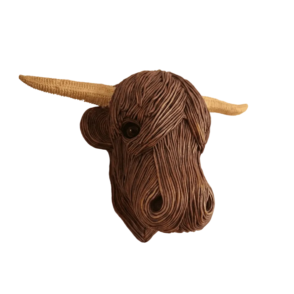 Vægskulptur i landhusstil med rustik charme 0