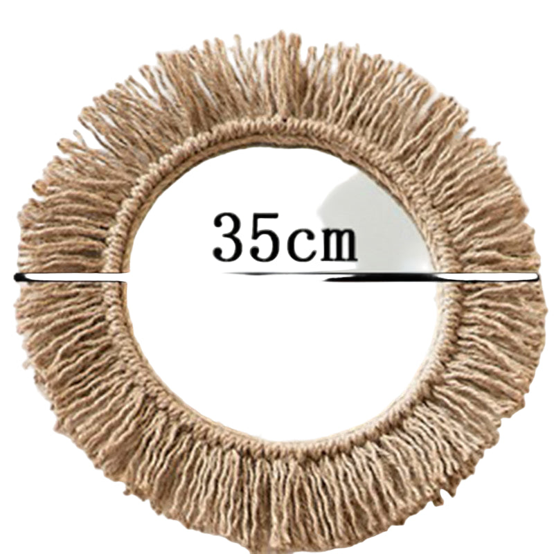 Vægspejl med Hamp Reb Boho Sti 0