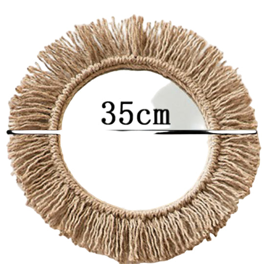 Vægspejl med Hamp Reb Boho Sti 0