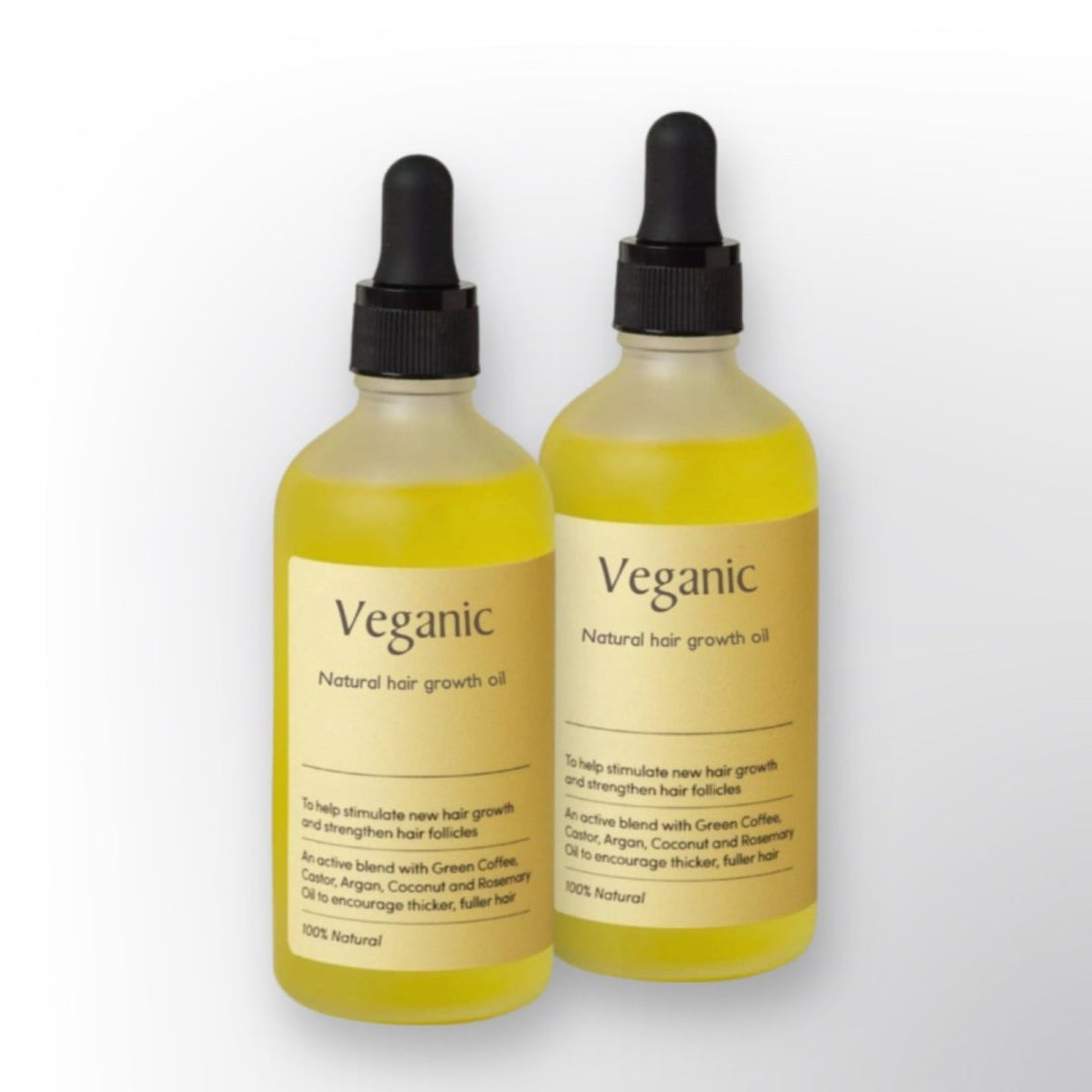Vegansk Hårvækstolie | 100% Naturlig Serum | Castor, Argan, Kokos 2