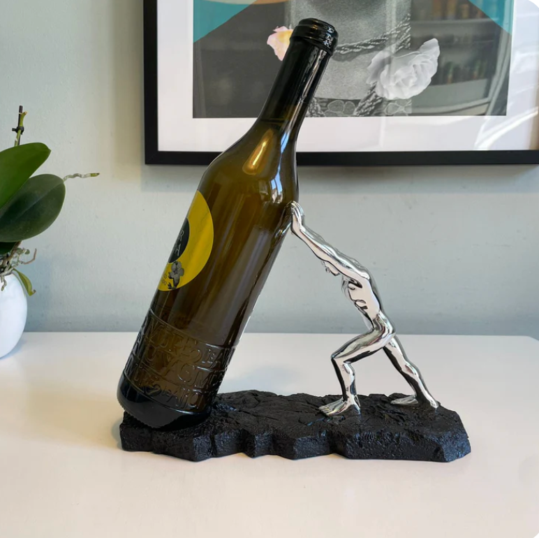 Vinflaskeholder i Metal Kreativ Design til Hjemmet 2
