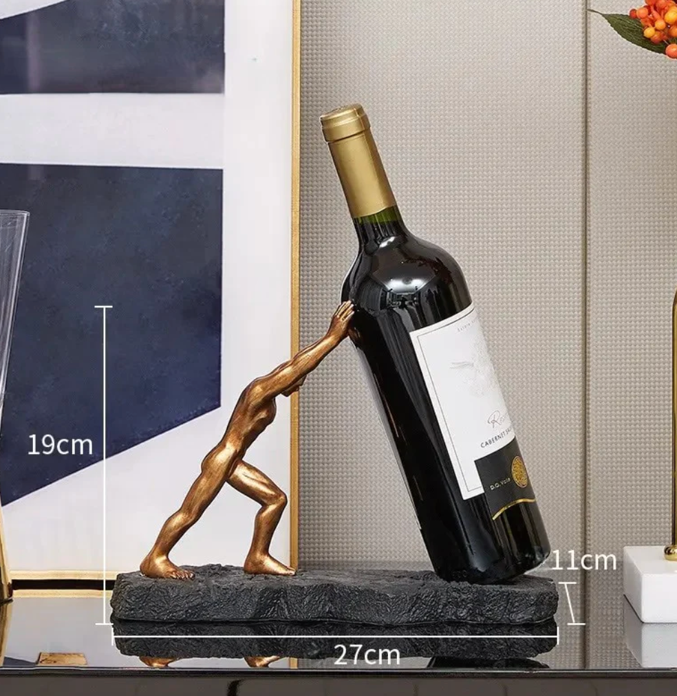 Vinflaskeholder i Metal Kreativ Design til Hjemmet 5