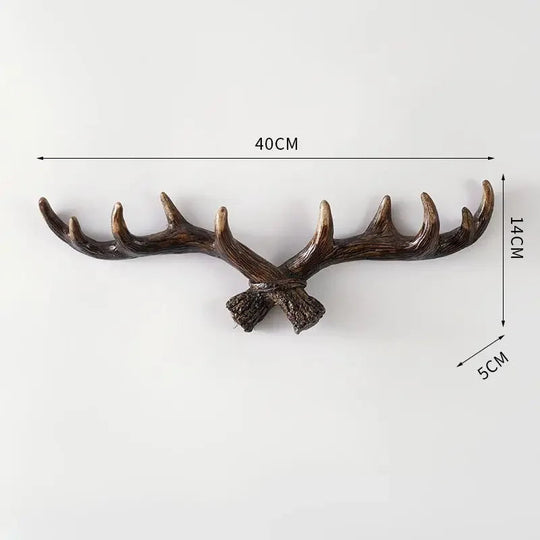 Vintage Antler Coat Rack Retro Design for Home Entryway 10