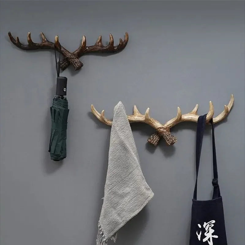 Vintage Antler Coat Rack Retro Design for Home Entryway 2