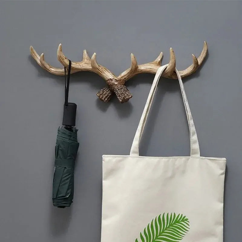 Vintage Antler Coat Rack Retro Design for Home Entryway 3