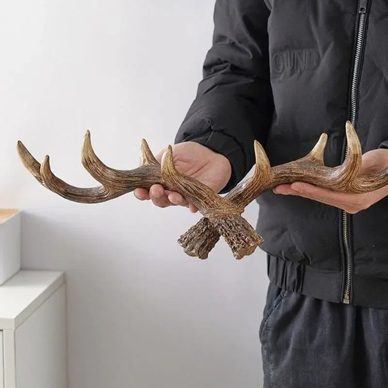 Vintage Antler Coat Rack Retro Design for Home Entryway 5