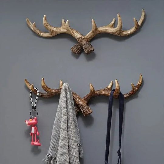 Vintage Antler Coat Rack Retro Design for Home Entryway 6