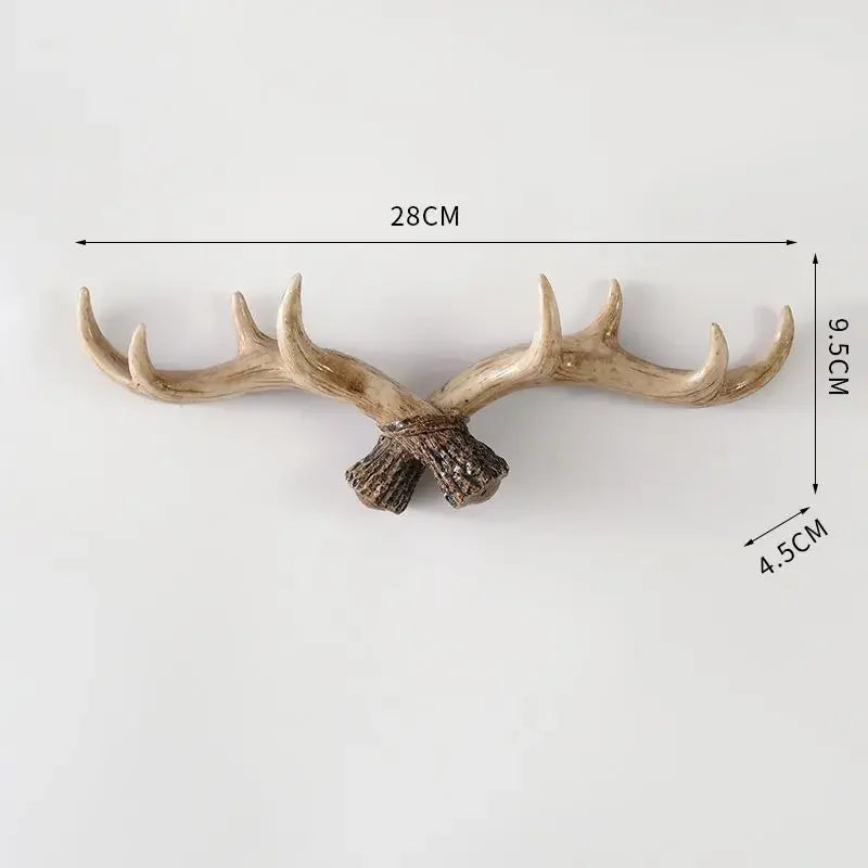 Vintage Antler Coat Rack Retro Design for Home Entryway 7