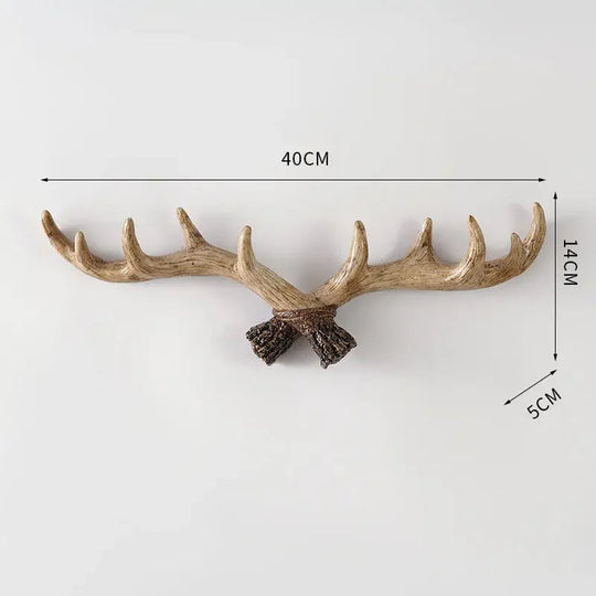 Vintage Antler Coat Rack Retro Design for Home Entryway 8