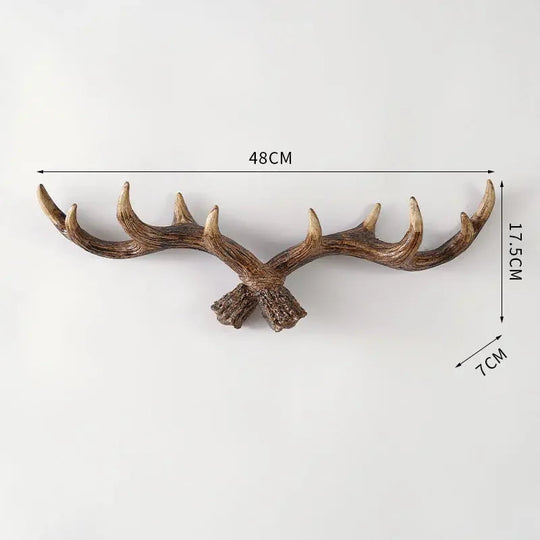 Vintage Antler Coat Rack Retro Design for Home Entryway 9