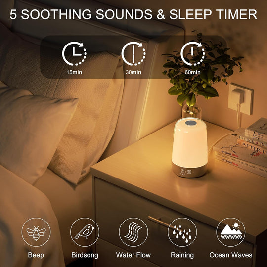 Wake-Up Light med Solopgang og Solnedgang 3
