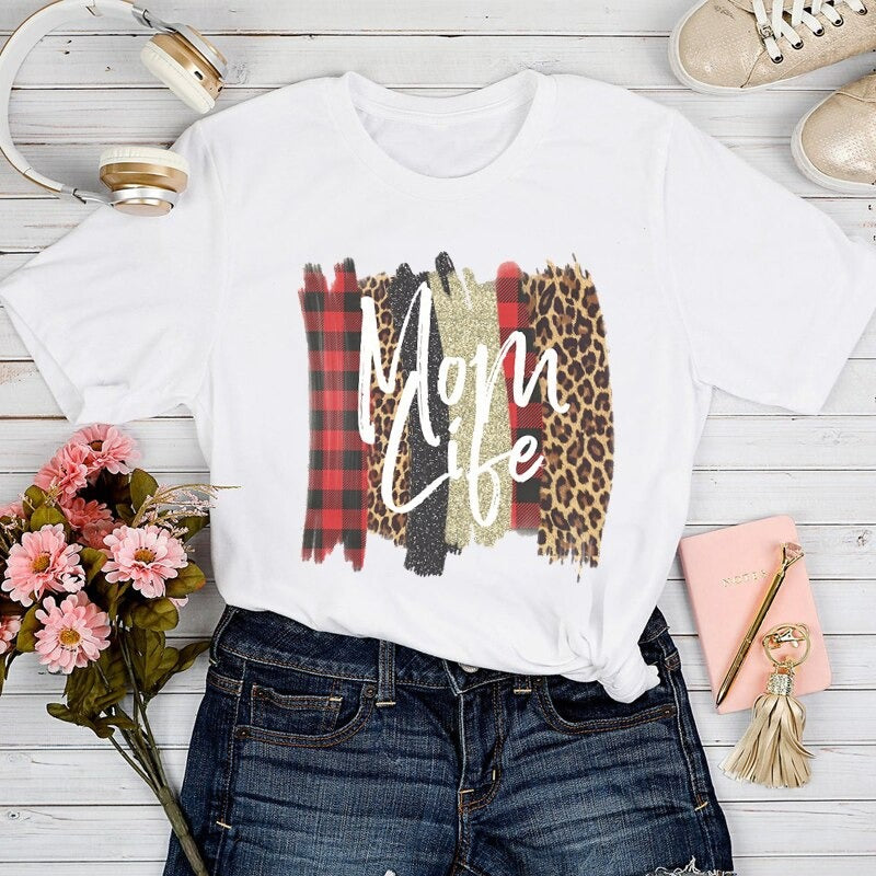 Women's T-shirt Mom Life Style 1