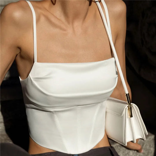 Rygløs Crop Top til kvinder