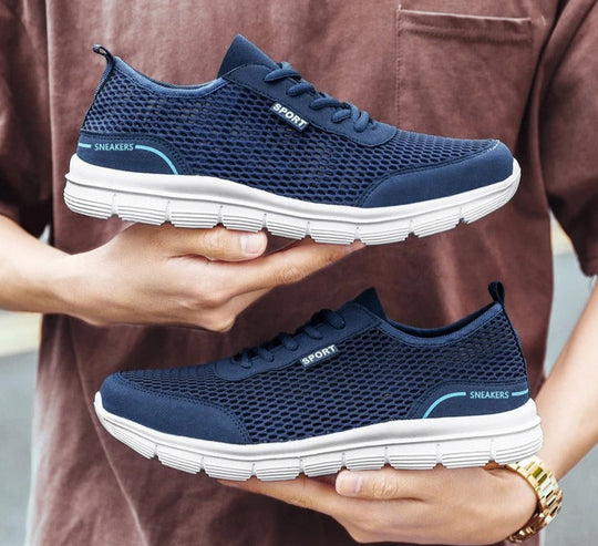 Letvægts sneakers i mesh til mænd