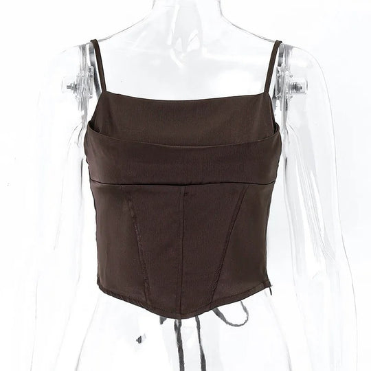 Rygløs Crop Top til kvinder