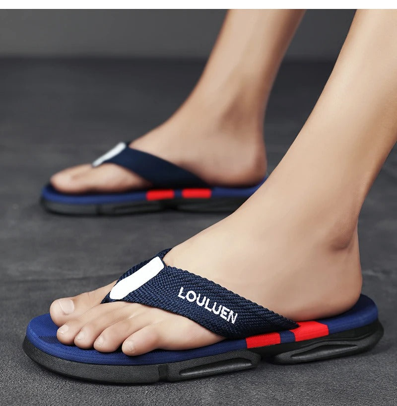 Skridsikre strandtøfler til mænd