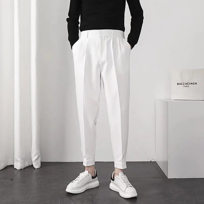 Pleated Tapered Blazer Bukser til mænd