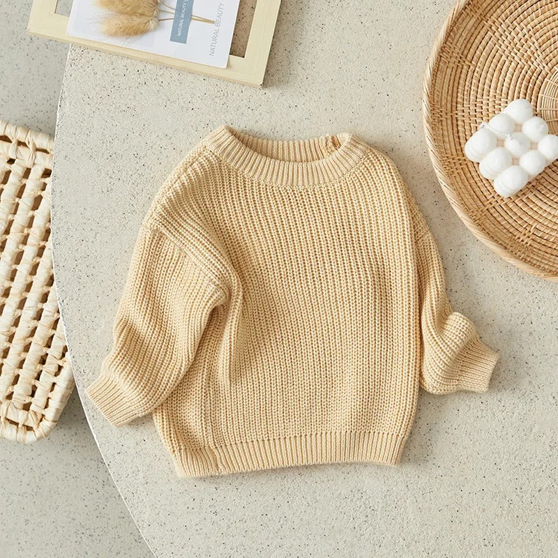 Casual strikket pullover til børn