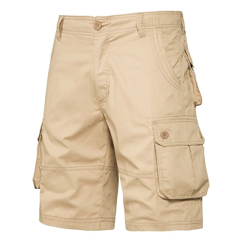 Cargo-shorts i bomuld til mænd