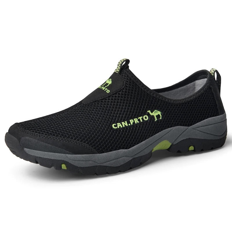 Mesh-slip-on sneakers til mænd