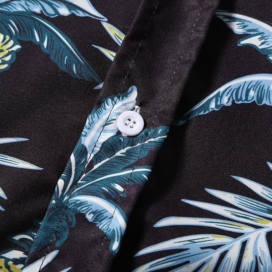 Herre sommer skjorte med strandprint