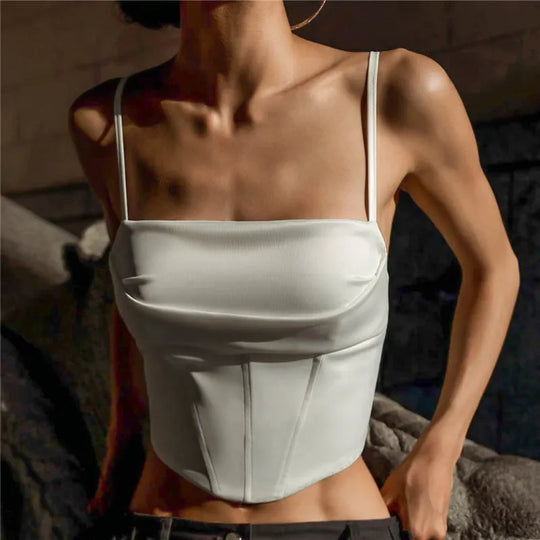Rygløs Crop Top til kvinder