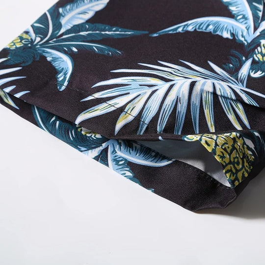Herre sommer skjorte med strandprint