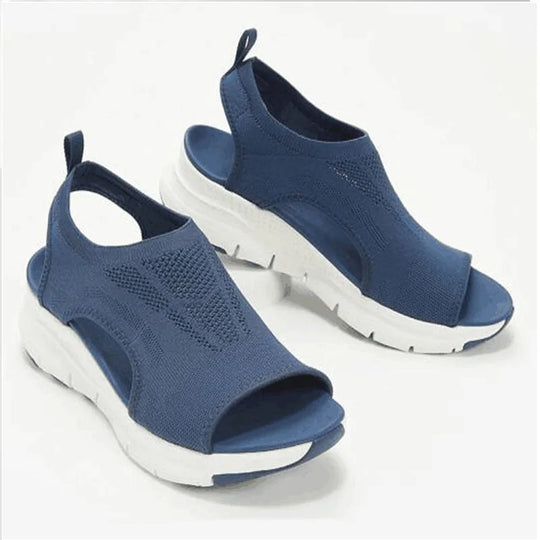 Kvinders mesh kileplatformssandaler