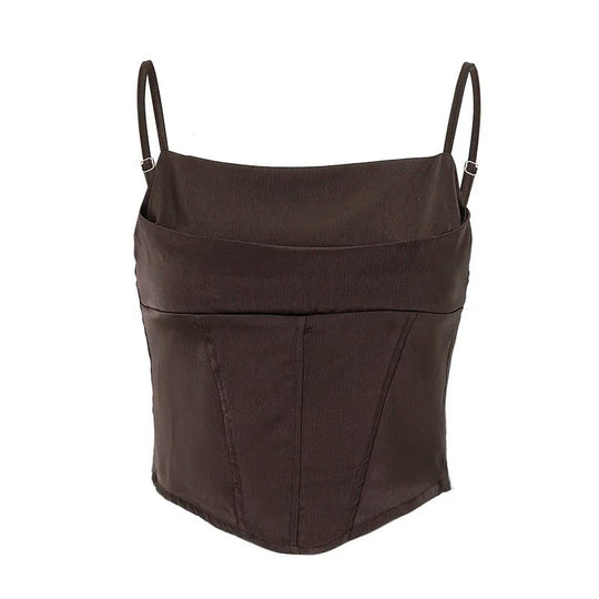 Rygløs Crop Top til kvinder